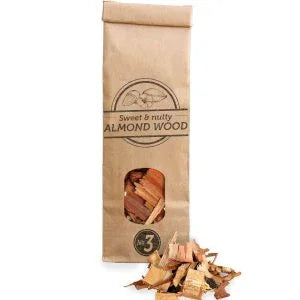 SOW Copeaux de fumage en bois d'amandier Nº3 - 0,5L - Augoust