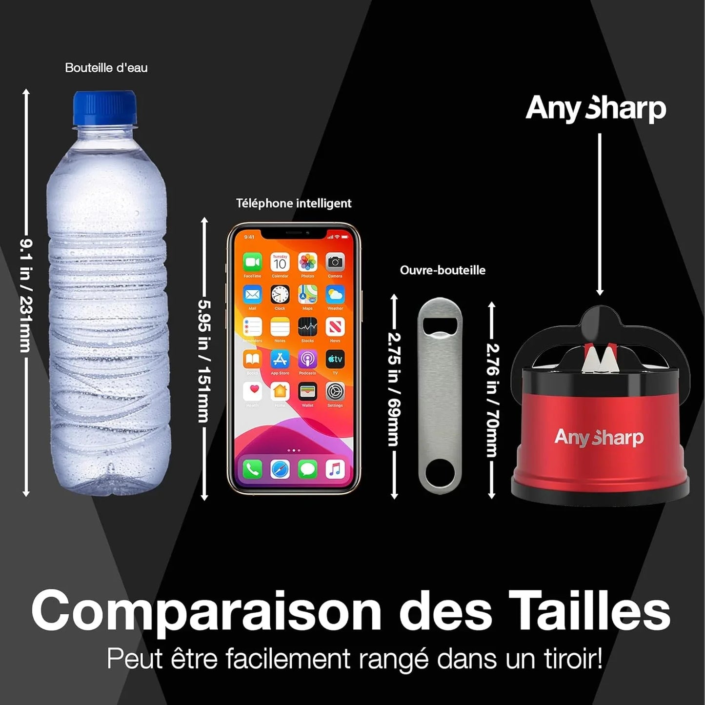 Aiguiseur Red AnySharp - ASKPRORED - Augoust