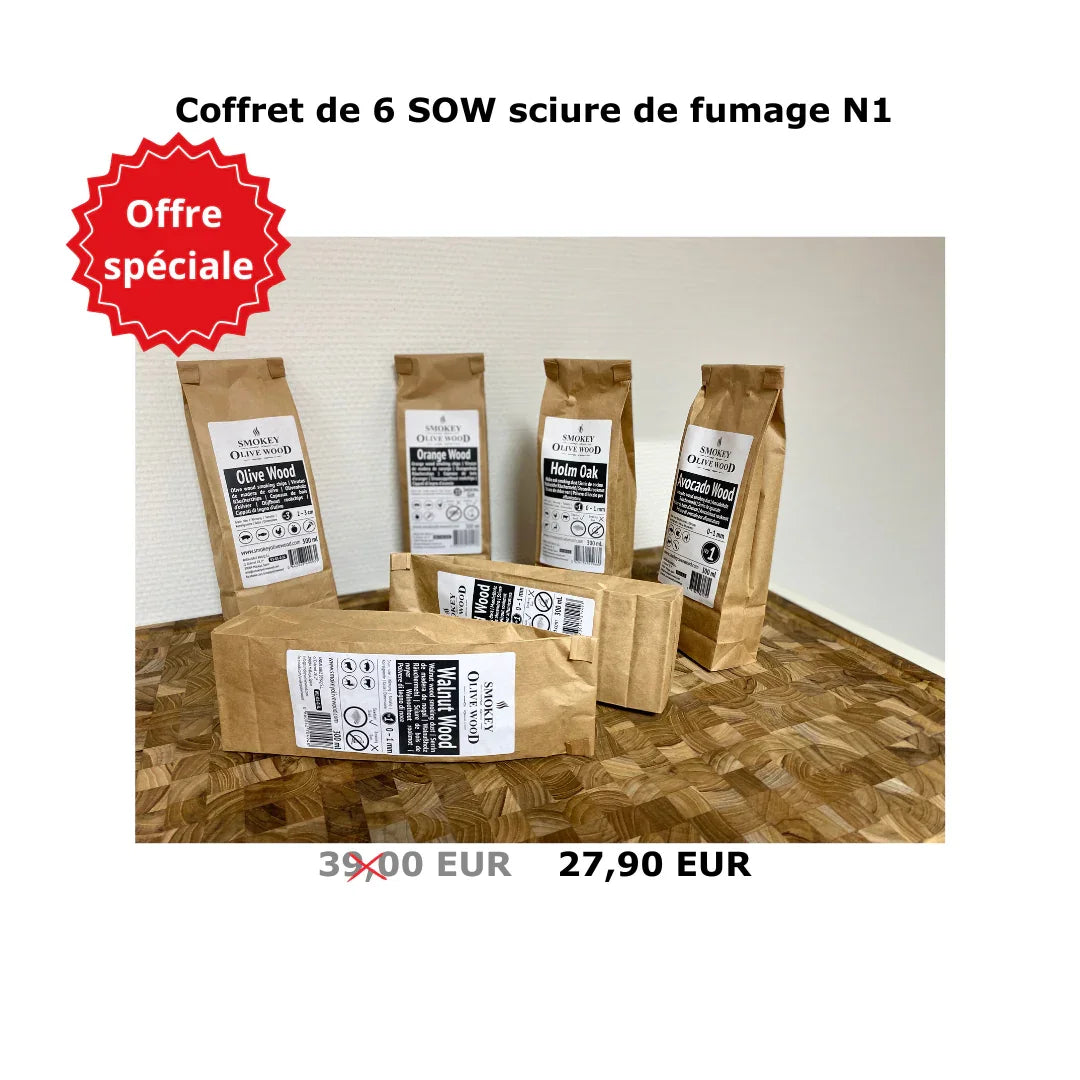 Coffret de 6 SOW sciure de fumage N1 - Augoust