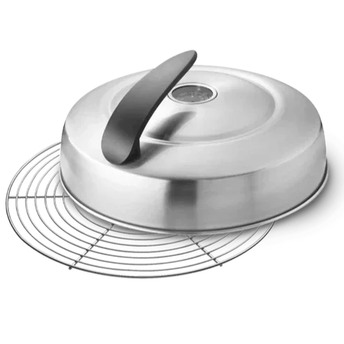 couvercle et grille pour barbecue d'intérieur