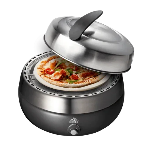 cuisson des pizzas au barbecue d'interieur augoust