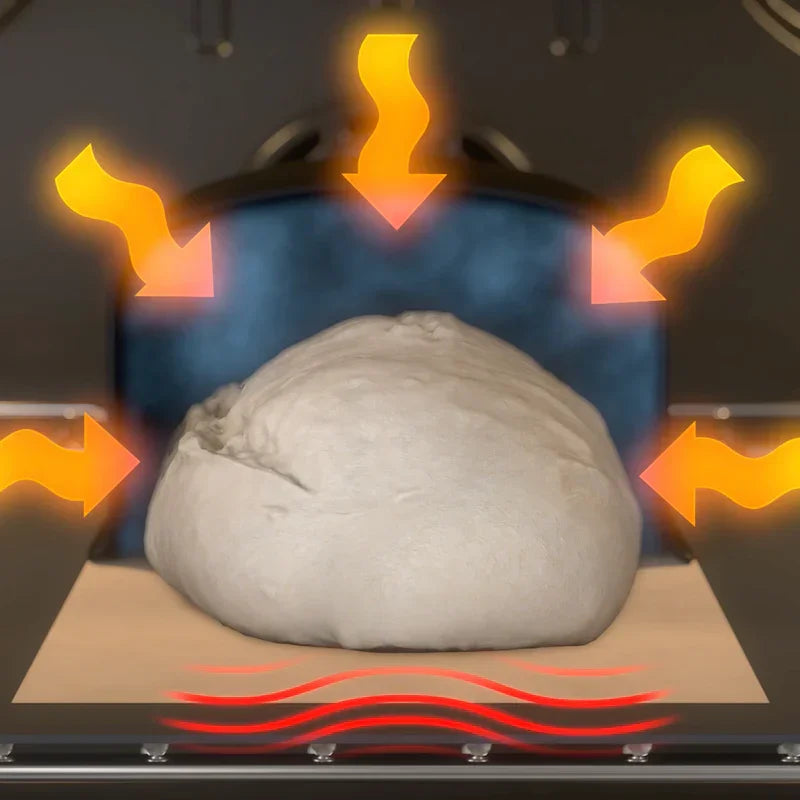 Image intérieure de la cuisson du pain sous cloche
