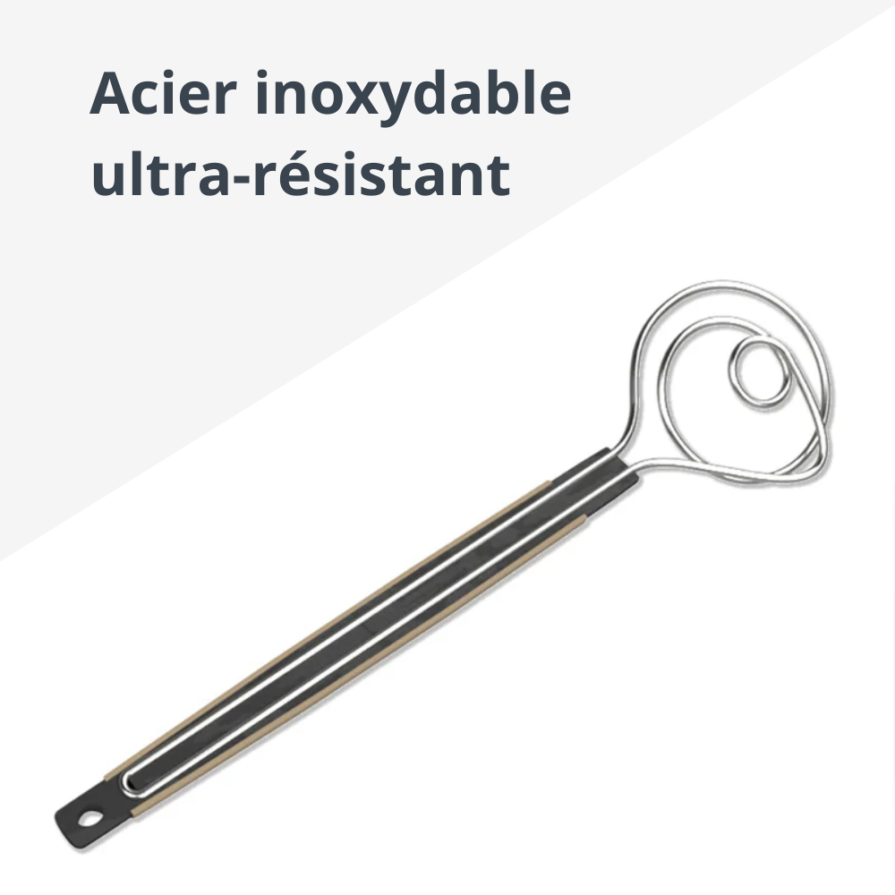 Fouet a pate en acier inoxydable ultra-résistant