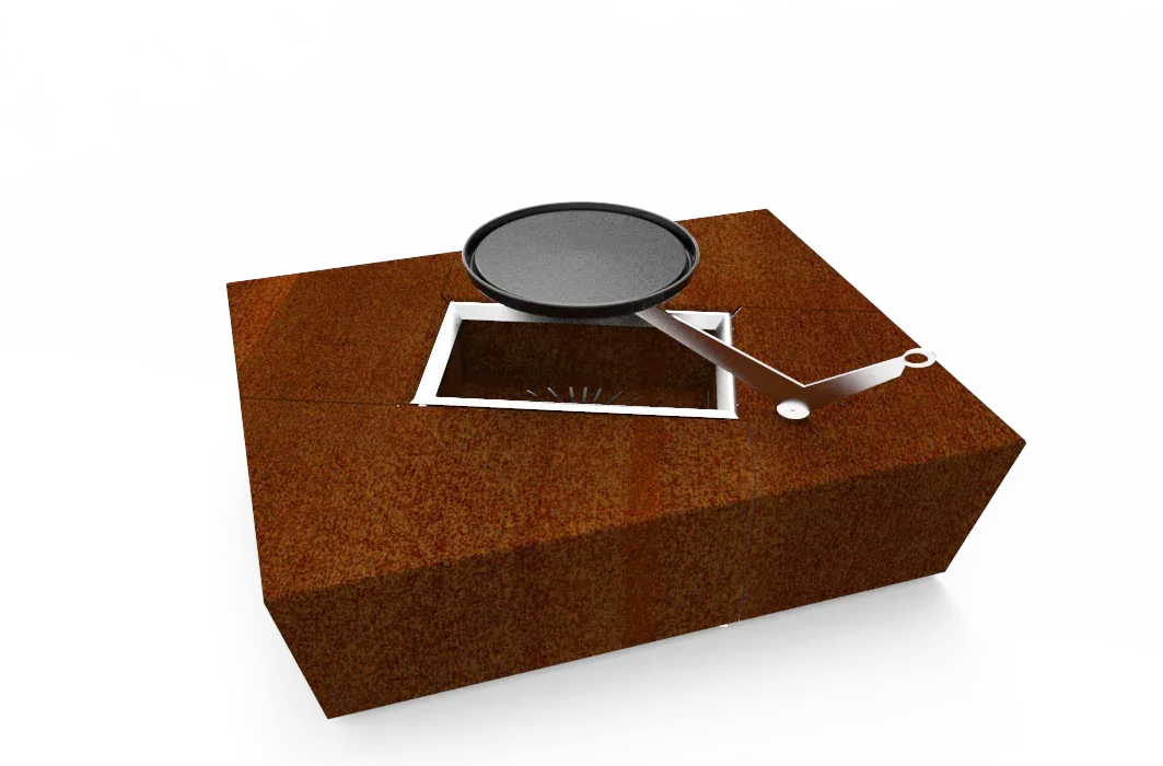 Brasero Lounge - 3 en 1 Corten - Augoust