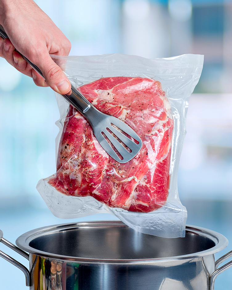 Sac sous vide pour machine Magic Vac, épaisseur 240 microns, adapté à la cuisson des aliments