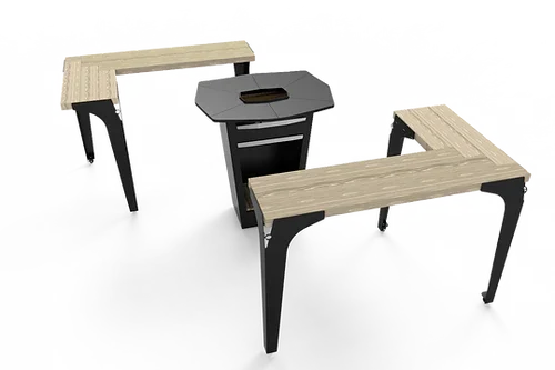 Table - Plancha avec brasero - Augoust