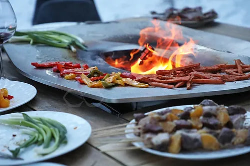 Plancha et brasero au feu de bois Made In Alsace