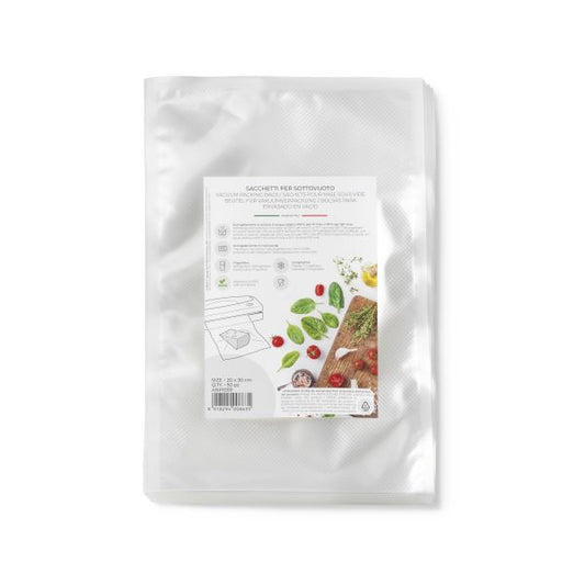 50 sacs Sous Vide précoupés - épaisseur 240 microns - 20x30 cm SANS étiquette - ACO 1059 - MAGIC VAC