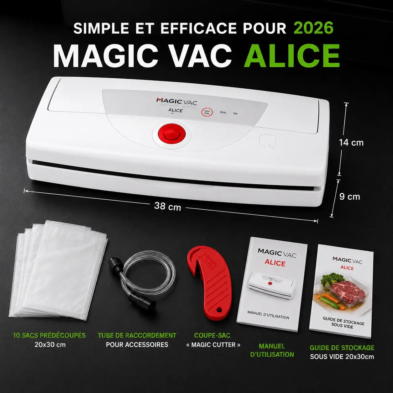 Machine à emballer sous vide ALICE - MAGIC VAC