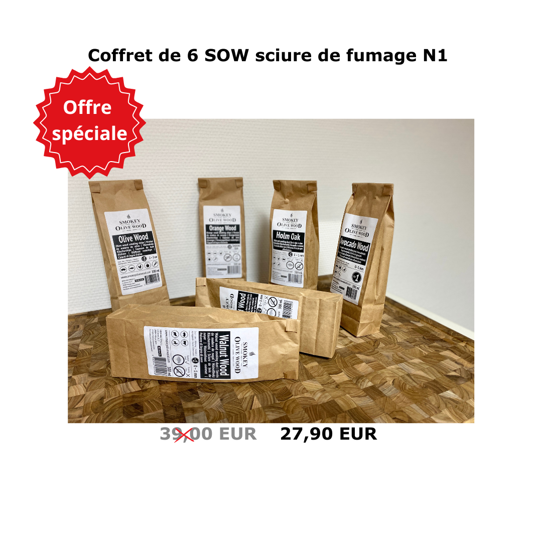 Coffret de 6 SOW sciure de fumage N1