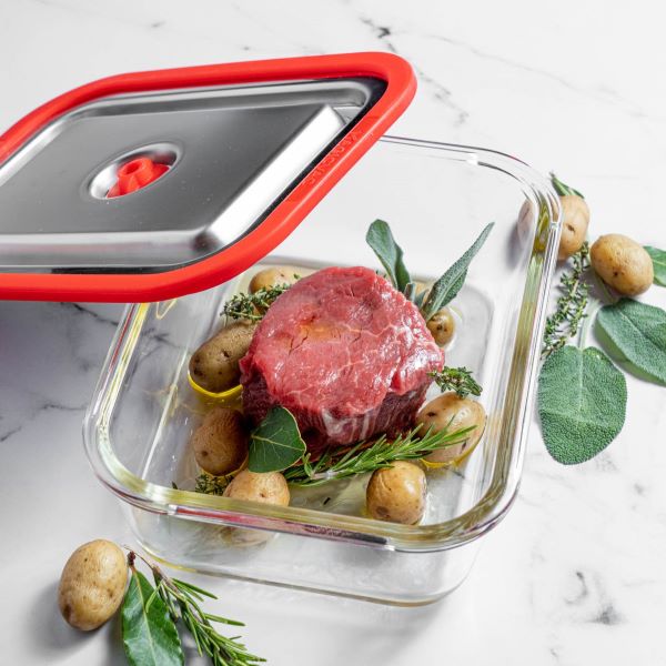 Boîte sous-vide en verre - de -25 à 280 degrés - 1,9 Litres - MAGIC VAC