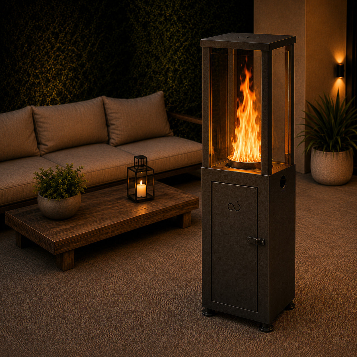 Brasero d’Ambiance aux pellets MEMPHIS – Chauffage extérieur Maison Augoust
