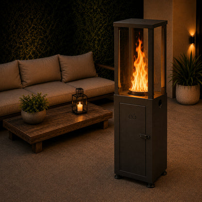 Brasero d’Ambiance aux pellets MEMPHIS – Chauffage extérieur Maison Augoust