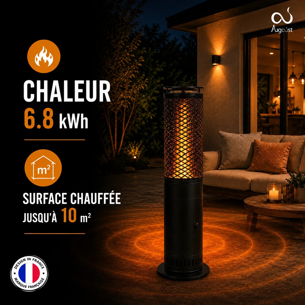 Brasero d’Ambiance aux pellets ATHENES – Chauffage extérieur Maison Augoust
