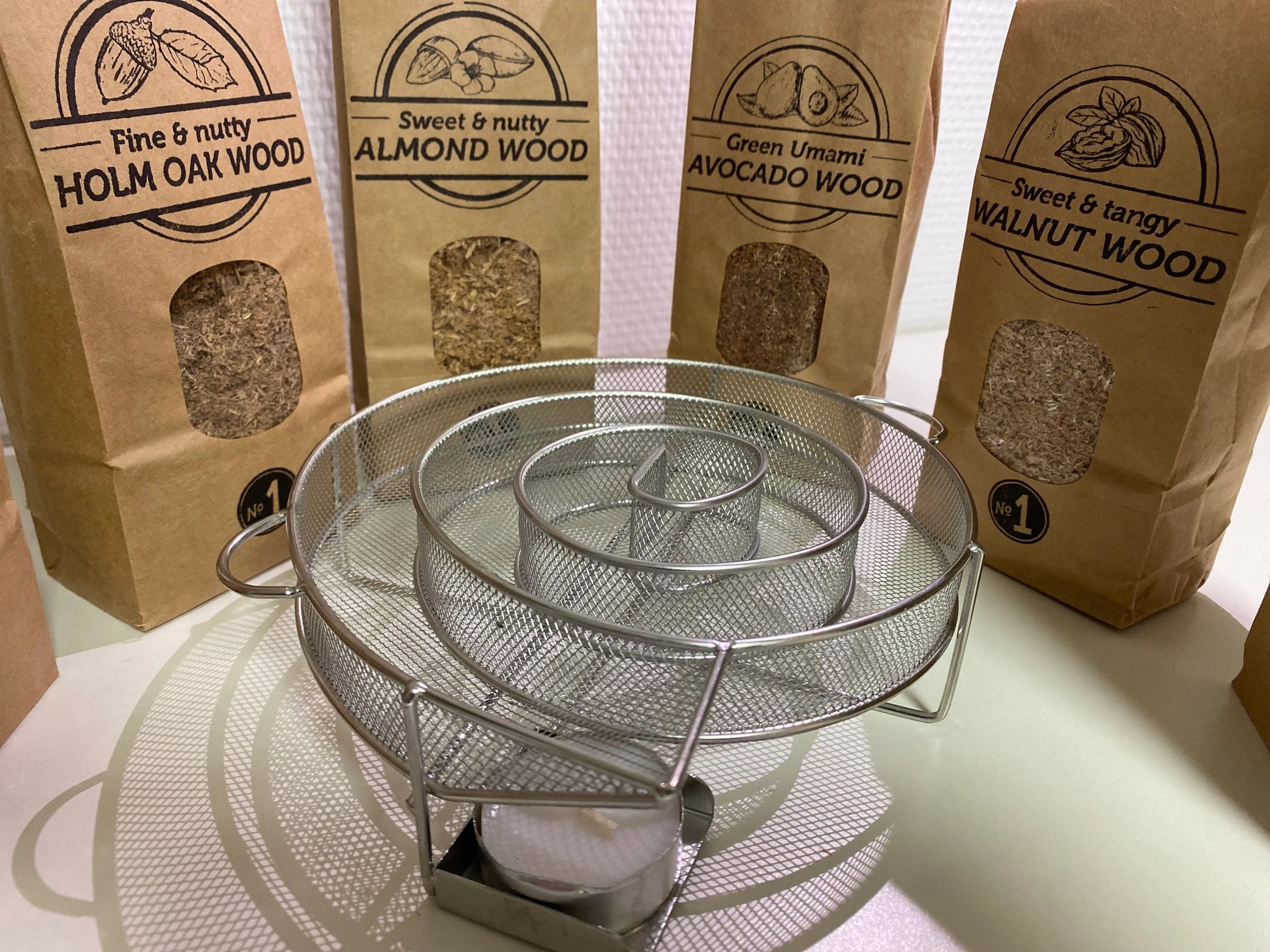 Coffret de 6 SOW sciure de fumage N1 + escargot de fumage - Augoust