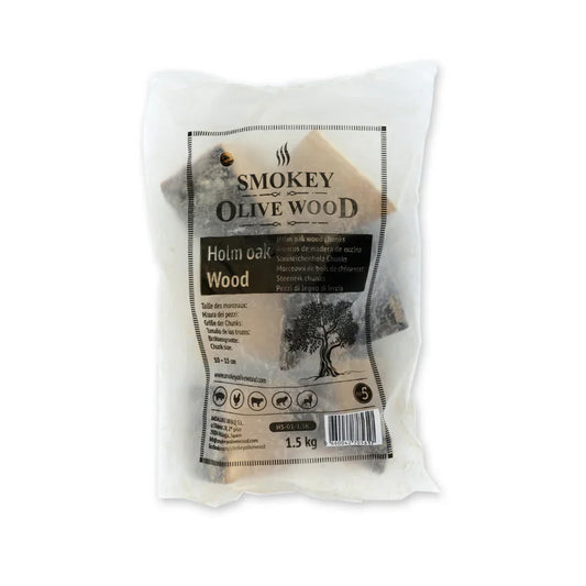 SOW Morceaux de bois de fumage en bois de chêne vert Nº5 - 1,5kg - Augoust