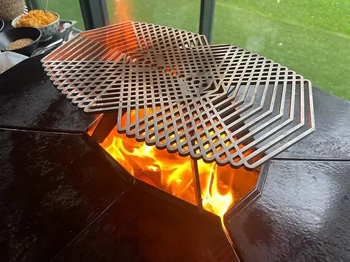 Grille de saisie inox et support du wok - Augoust