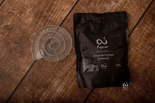 Kit de fumage à froid pour Four Grill - 1 escargot brûleur + 1 sac de sciure 700g - Augoust